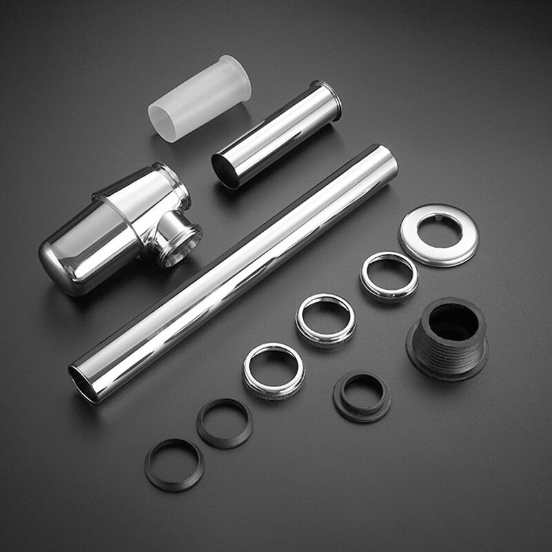 Chrome Bottle Trap Waste Bathroom Basin Sink Pipe K - Image 4