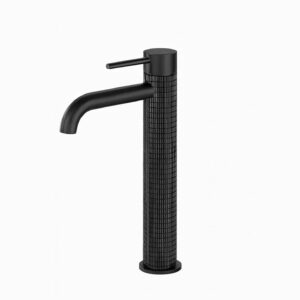 Fossa 12" Vitro Brass Wash Basin Mixer Tap Hot & Cold Black
