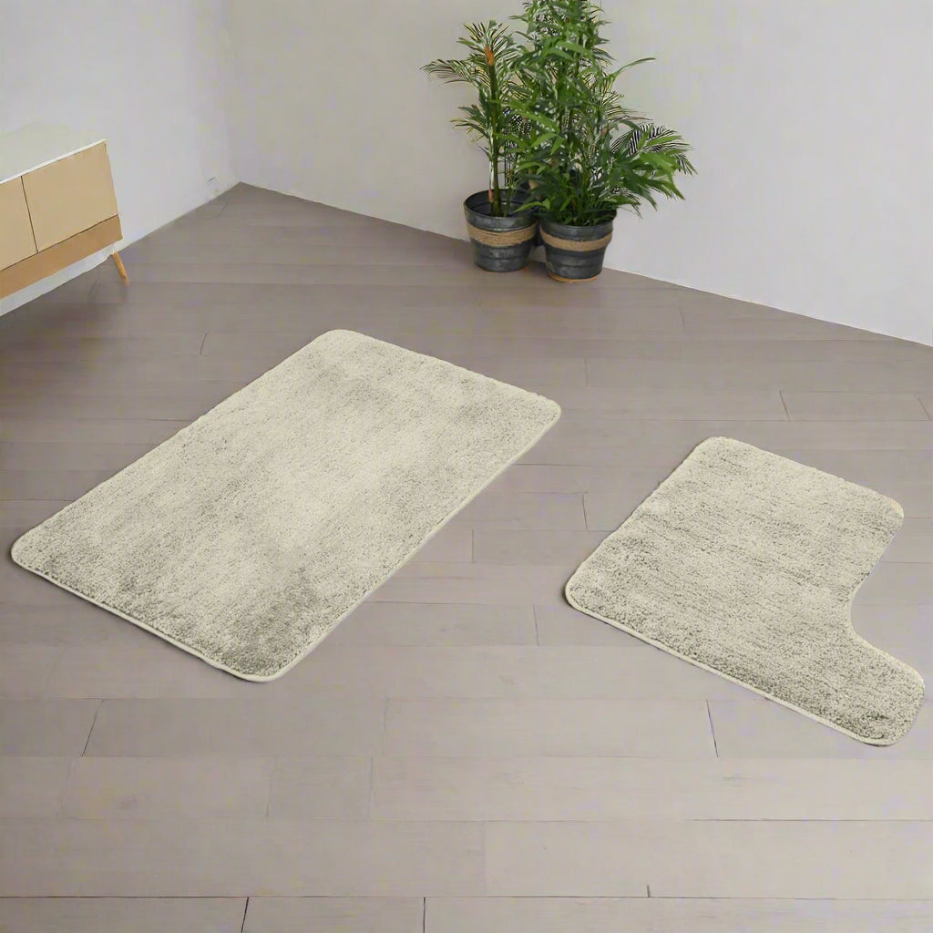Non-Slip Bathroom Mats Set – 2 Piece Bath Mat & Pedestal Mat~5394 - Image 4