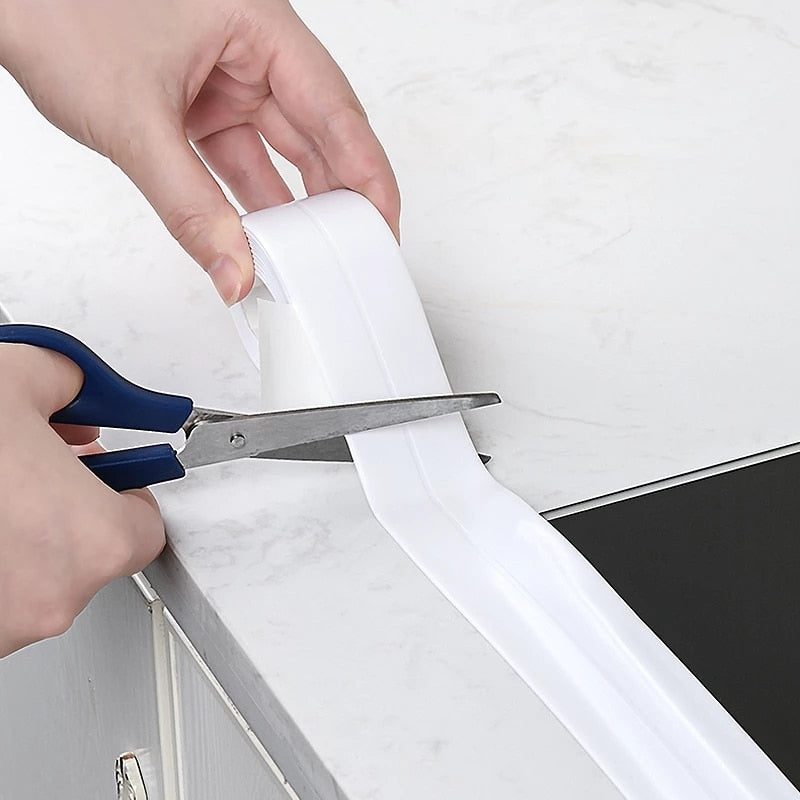 NNEOBA Bathroom Shower Sink Bath Sealing Strip Tape White - Image 5
