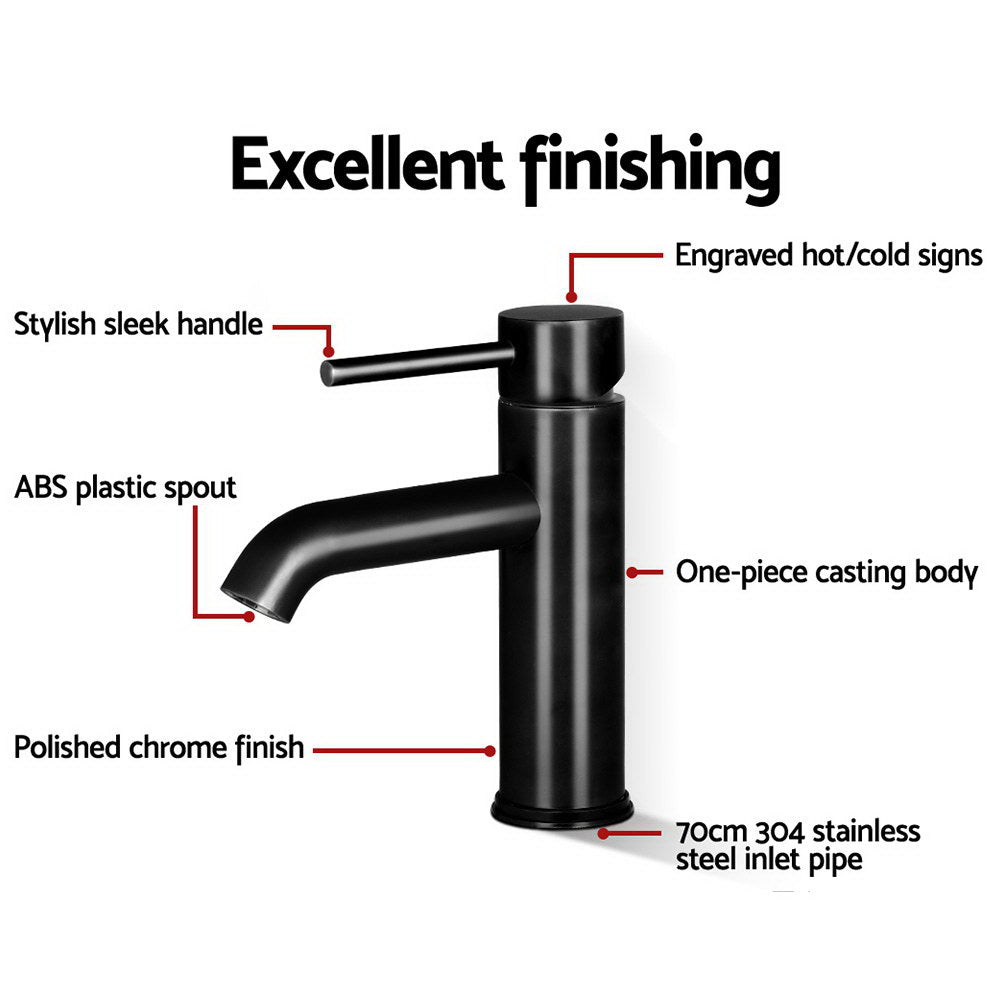 NNEDSZ Basin Mixer Tap Faucet Black - Image 5
