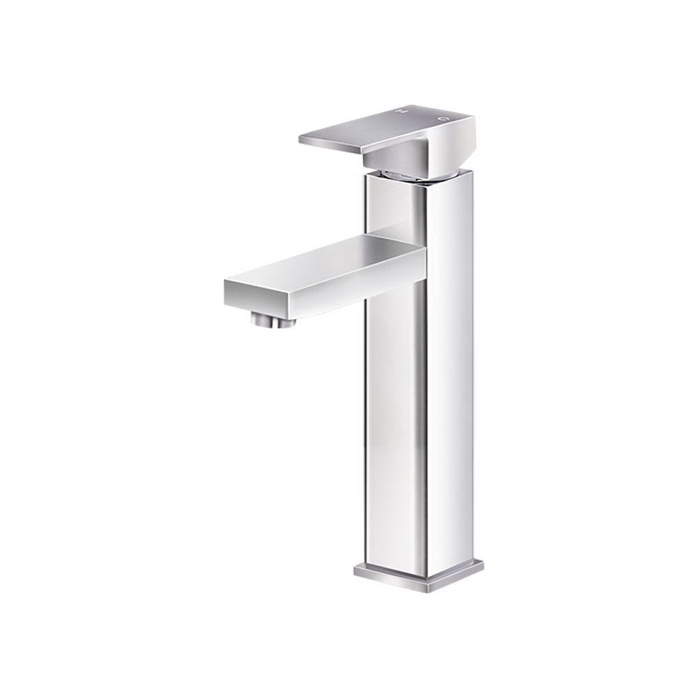 Cefito Bathroom Basin Mixer Tap Square Tall Faucet Vanity Laundry Chrome - Image 3