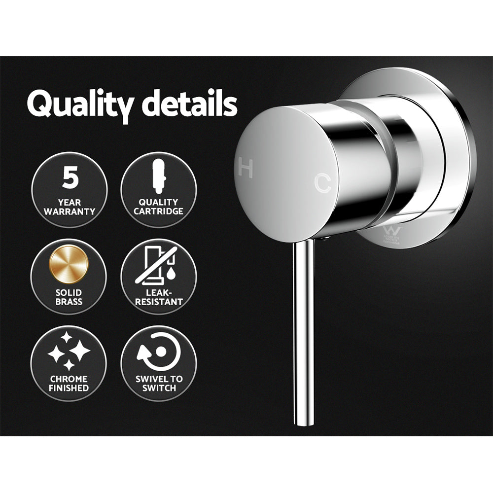 NNEDSZ Cefito Bathroom Mixer Shower Wall Tap Faucet Basin Sink Bathtub Brass Chrome - Image 5
