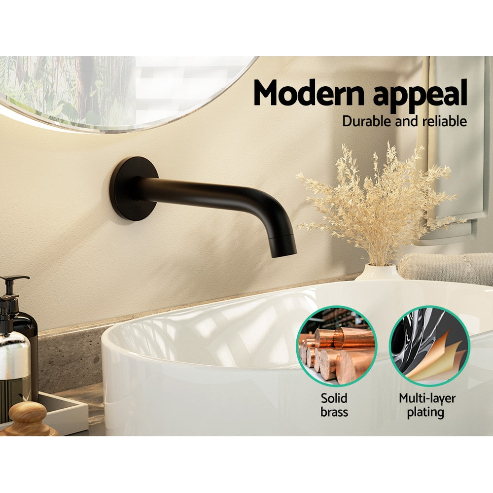 NNEDSZ Cefito Bathroom Spout Tap Water Outlet Bathtub Wall Mounted Black - Image 5