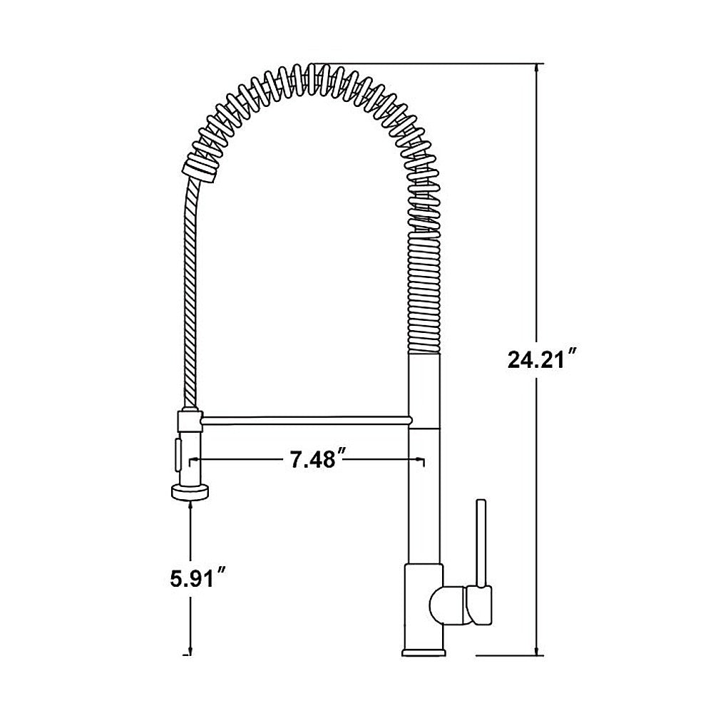 NNEDSZ Basin Mixer Pull-Out Kitchen Tap Faucet Laundry Sink - Image 4