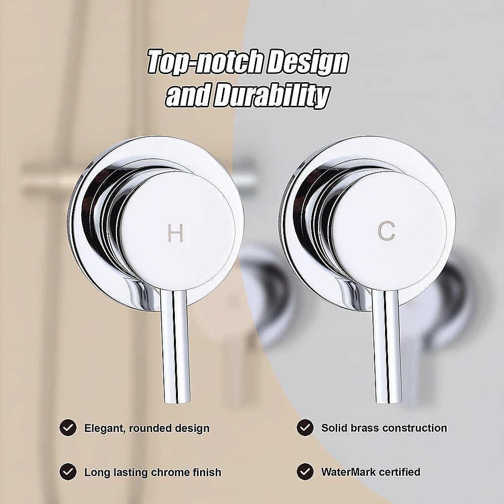 NNEDSZ Bathroom Shower Bath Hot and Cold Mixer WATERMARK Certified in Chrome - Image 5